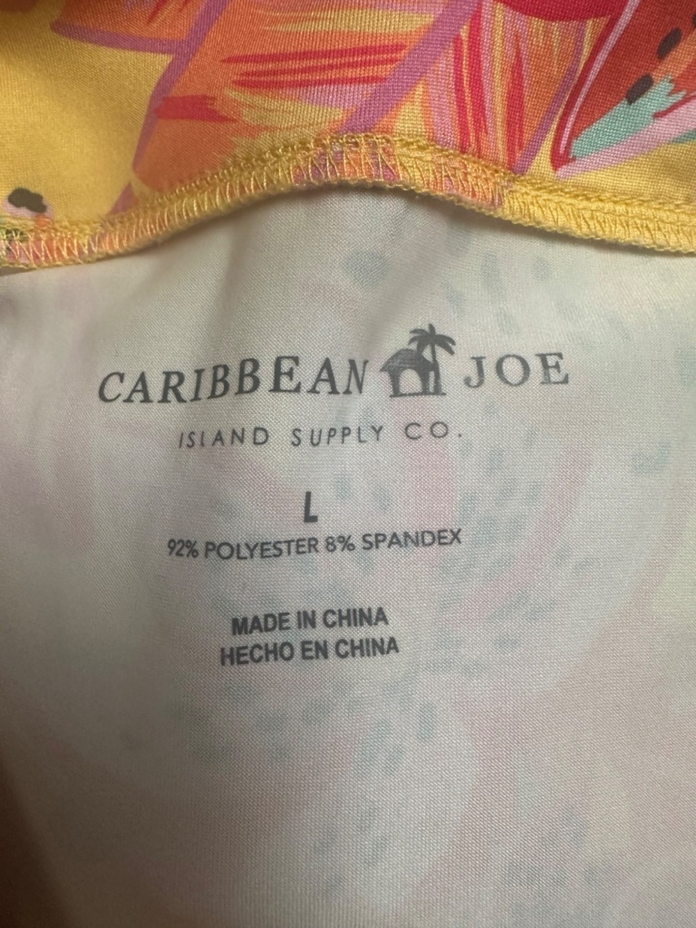EUC CARIBBEAN JOE SZ LARGE DRESS TROPICAL ORINT - Picture 3 of 3